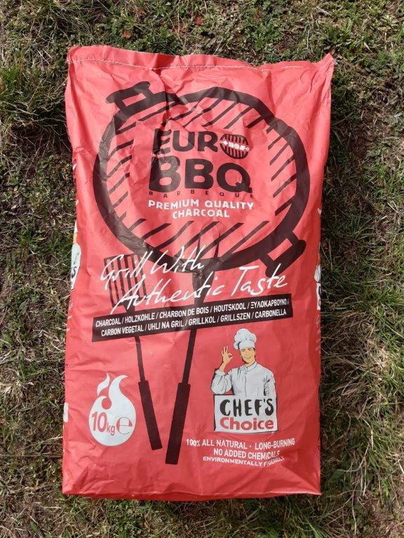 Grillkohle EuroBBQ Hartholz, Profi Grillkohle im 10kg Sack